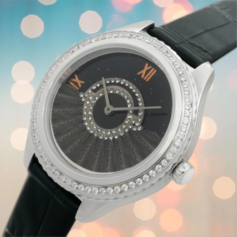38mm ladies watch stainless steel case black star dial leather 360-degree rotation wrist watch quartz watch clock
38mm ladies watch stainless steel case black star dial leather 360-degree rotation wrist watch quartz watch clock