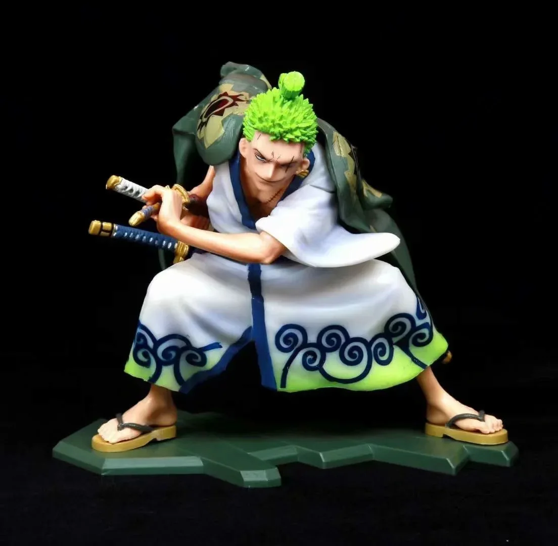 16cm ONE PIECE Anime Figure Roronoa Zoro PVC Figure Kimono Standing Style Drawing Sauron Squatting Posture Action Figure Toys
16cm ONE PIECE Anime Figure Roronoa Zoro PVC Figure Kimono Standing Style Drawing Sauron Squatting Posture Action Figure Toys