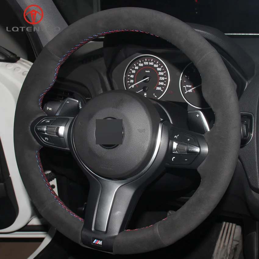 LQTENLEO Black Suede Car Steering Wheel Cover for BMW M2 F87 M3 F80 M4 F82 F83 M5 F10 M6 F06 F12 F13 X5 M F85 X6 M F86
LQTENLEO Black Suede Car Steering Wheel Cover for BMW M2 F87 M3 F80 M4 F82 F83 M5 F10 M6 F06 F12 F13 X5 M F85 X6 M F86