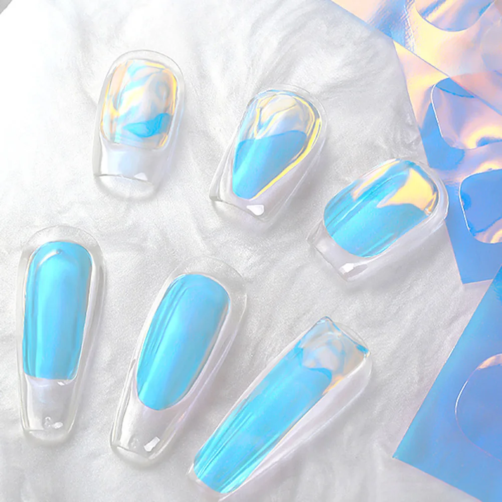 Aurora Nail Sticker Gradient Glass Paper Nail Transfer Foil Stickers Manicure Decoration 10.8x8.5cm Art Natural Acrylic Nails
Aurora Nail Sticker Gradient Glass Paper Nail Transfer Foil Stickers Manicure Decoration 10.8x8.5cm Art Natural Acrylic Nails