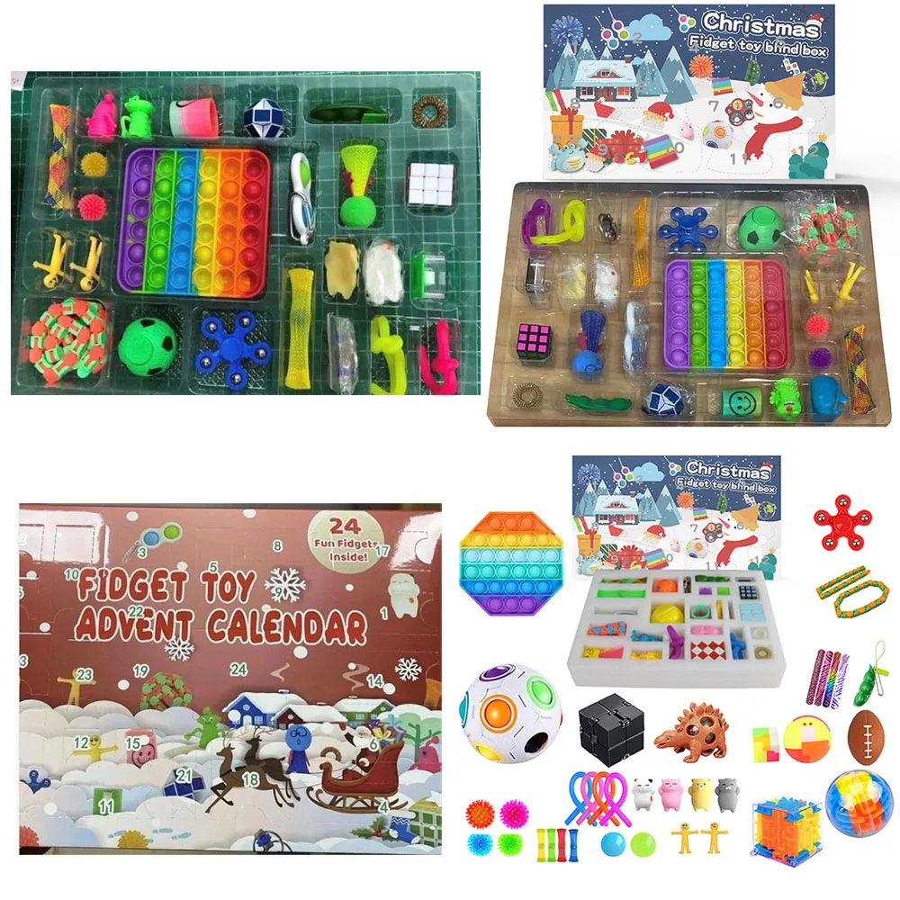 24Pcs Kits Fidget Toy Advent Calendar Antistress Christmas Advent Calendar Figet Toy Blind Box Christmas Gifts For Children 
24Pcs Kits Fidget Toy Advent Calendar Antistress Christmas Advent Calendar Figet Toy Blind Box Christmas Gifts For Children