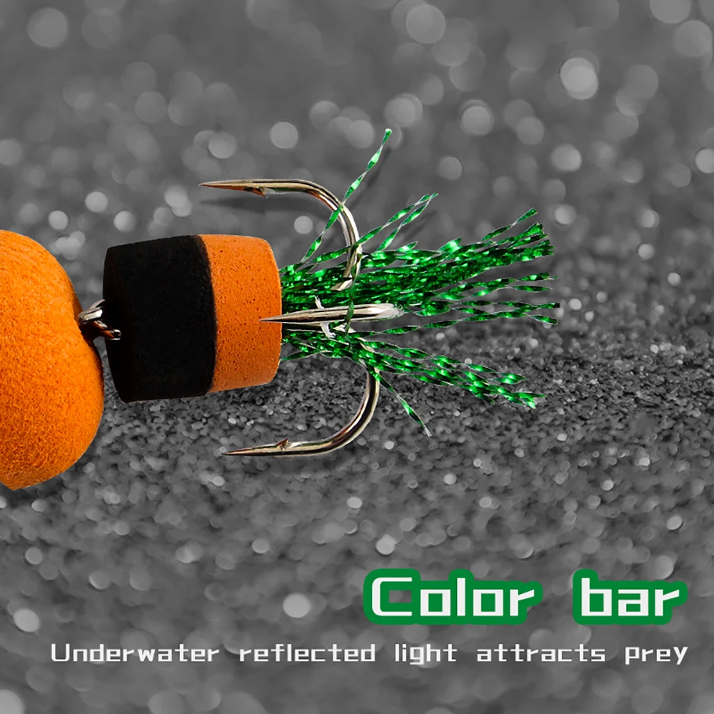 FISH KING Fishing Lure Color Shock with Foam Buil T-IN High Carbon Steel Two Sharp Treble Hook Sink in the Freshwaher Saltwater
FISH KING Fishing Lure Color Shock with Foam Buil T-IN High Carbon Steel Two Sharp Treble Hook Sink in the Freshwaher Saltwater