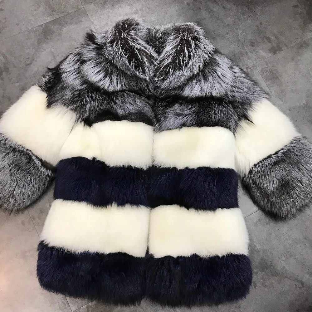 real lady natural fashion fur coat