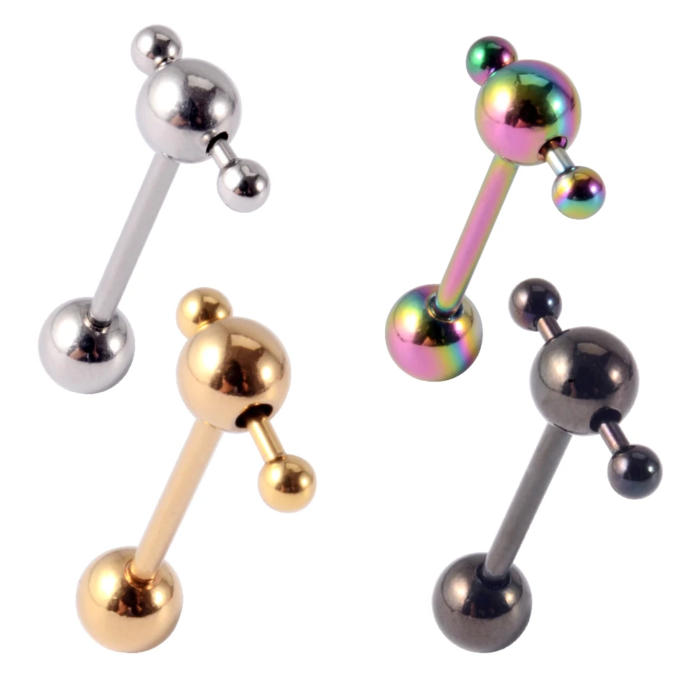 1PC Stainless Steel Tongue Rings Removable Ball Tongue Barbell 16mm Slave Ring Piercing Barbell Forbidden Piercing Body Jewelry
1PC Stainless Steel Tongue Rings Removable Ball Tongue Barbell 16mm Slave Ring Piercing Barbell Forbidden Piercing Body Jewelry