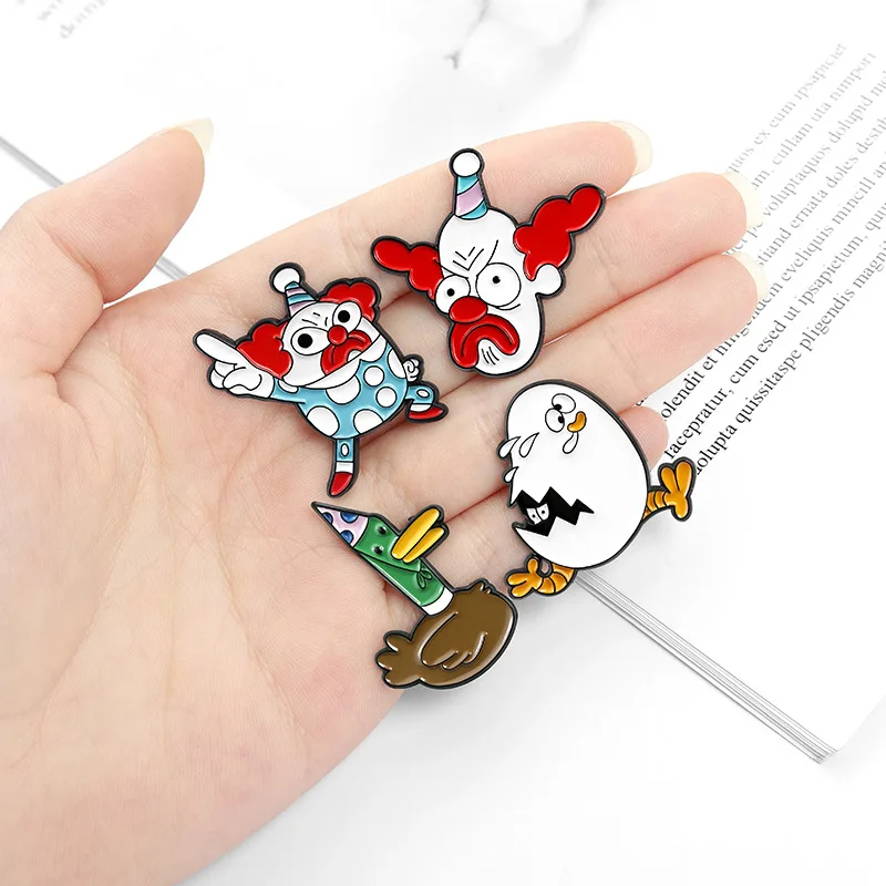 Cosmic Clown Brooch Duck Big White Chicken Animal Brooch Creative Cartoon Funny Clown Brooch Fashion Cute Backpack Badge
Cosmic Clown Brooch Duck Big White Chicken Animal Brooch Creative Cartoon Funny Clown Brooch Fashion Cute Backpack Badge