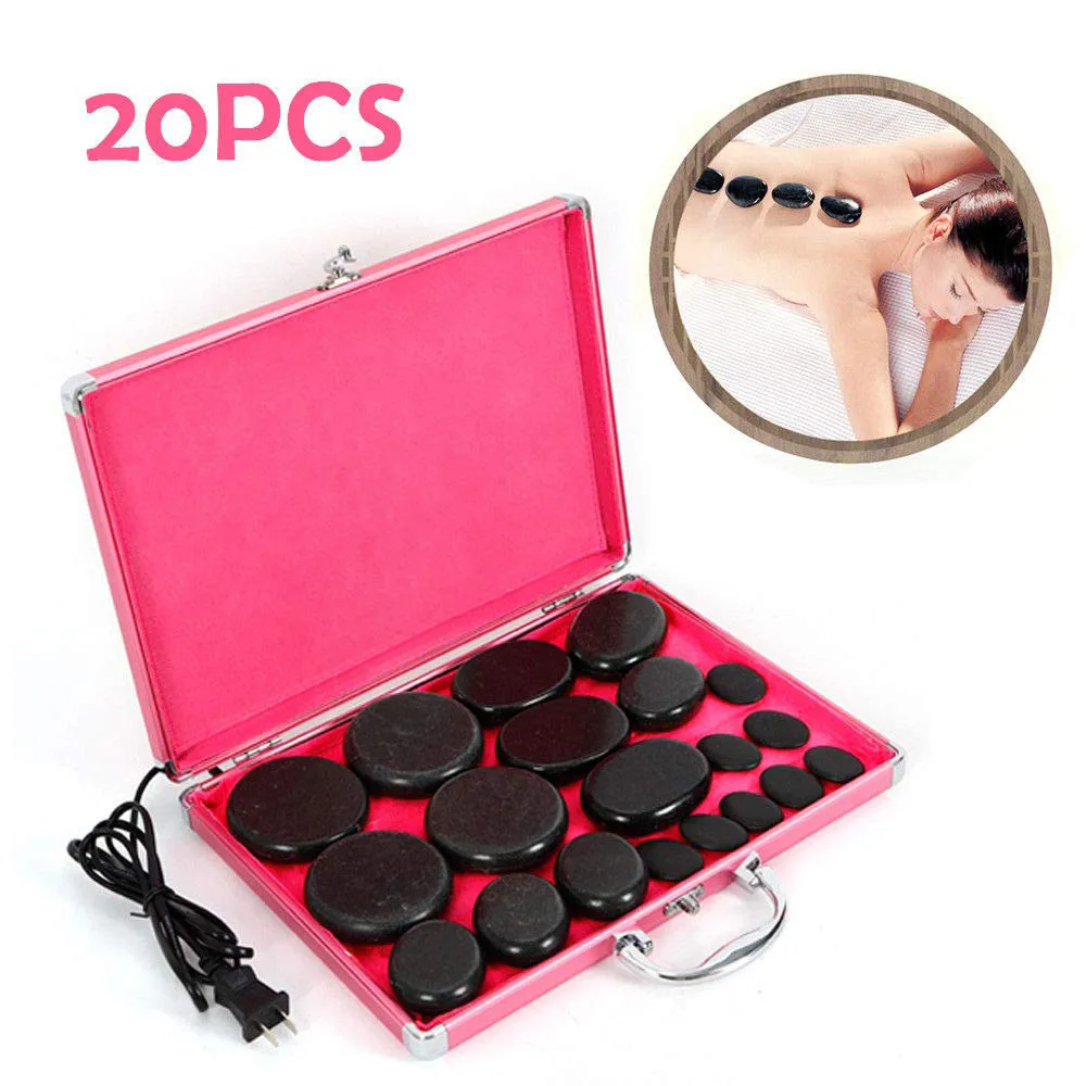 20 Pcs Basalt Hot Stones Set Hot Rocks Massage Stones Kit with Heater Box for Body Massage body processes nutrients and toxins
20 Pcs Basalt Hot Stones Set Hot Rocks Massage Stones Kit with Heater Box for Body Massage body processes nutrients and toxins