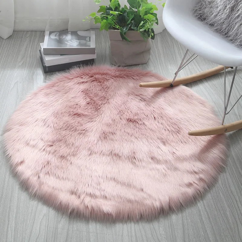 Round Soft Faux Sheepskin Fur Area Rugs For Bedroom Living Room Floor Shaggy Plush Carpet White Home Floor Mat Rug Bedside Rugs
Round Soft Faux Sheepskin Fur Area Rugs For Bedroom Living Room Floor Shaggy Plush Carpet White Home Floor Mat Rug Bedside Rugs