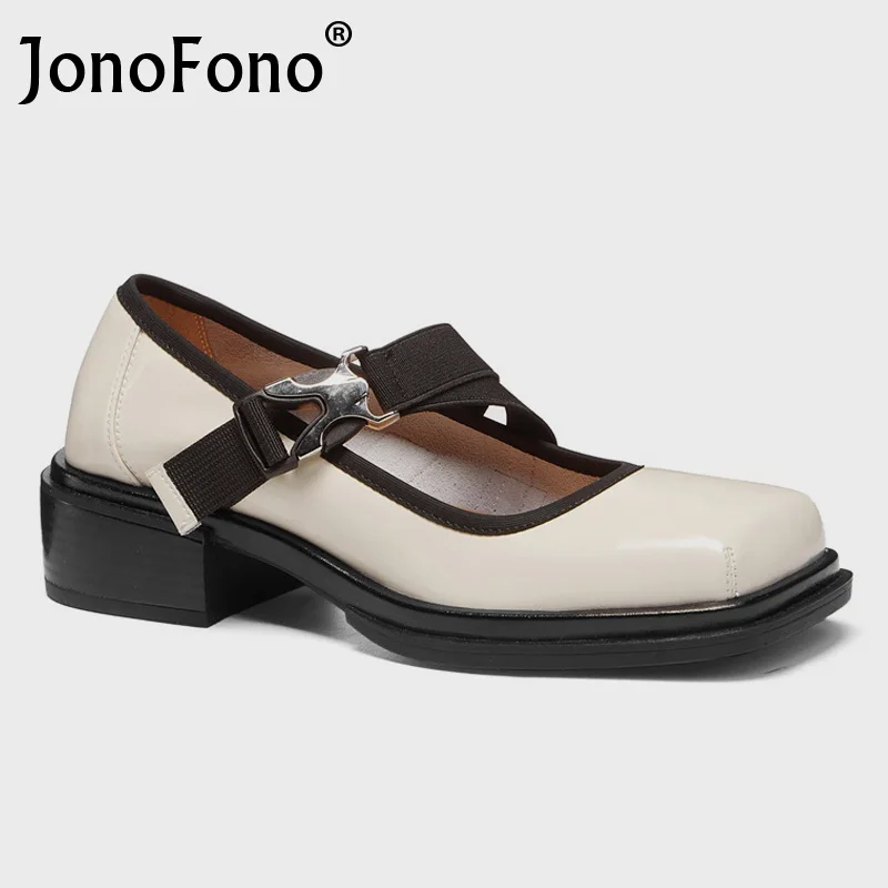 JonoFono Real Leather Shoes Women Pumps Buckle Strap Fashion Ins Casual Spring Outdoor Classic Ladies Footwear Size 34-39
JonoFono Real Leather Shoes Women Pumps Buckle Strap Fashion Ins Casual Spring Outdoor Classic Ladies Footwear Size 34-39