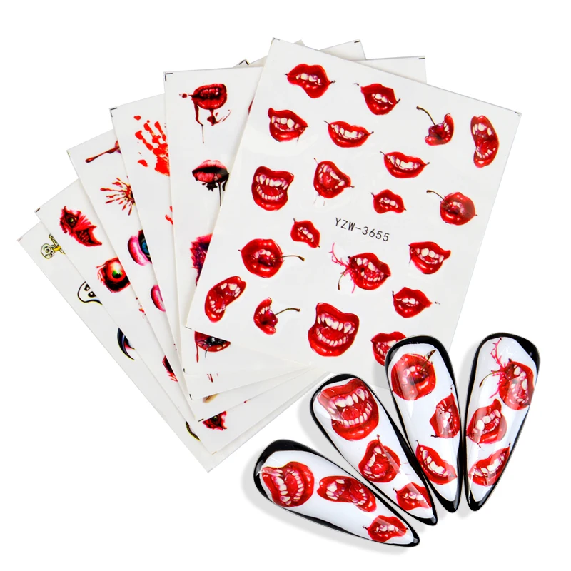 2021 New Arrivals Nail Art Stickers Water Transfer Adhesive Decals Halloween Watermark Nail Art Decoration Manicure Tattoo Tips
2021 New Arrivals Nail Art Stickers Water Transfer Adhesive Decals Halloween Watermark Nail Art Decoration Manicure Tattoo Tips