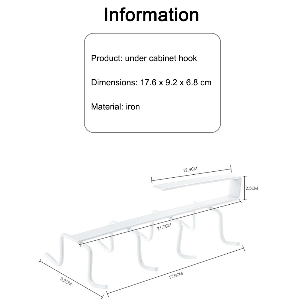 8 Hooks Metal Under Shelf Mug Cup Cupboard Kitchen Organiser Hanging Rack Holder Under Cabinet Utensils Holder Storage Rack
8 Hooks Metal Under Shelf Mug Cup Cupboard Kitchen Organiser Hanging Rack Holder Under Cabinet Utensils Holder Storage Rack