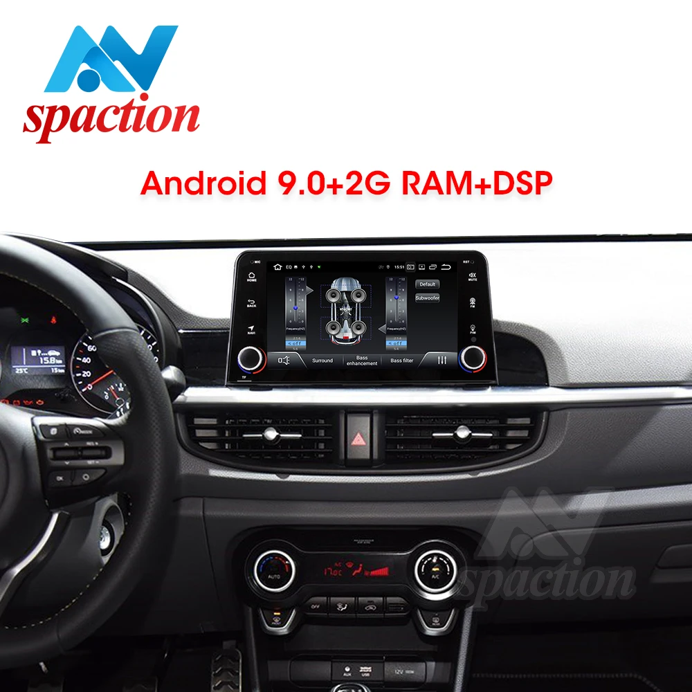 Автомагнитола Anspaction PX30 мультимедийный проигрыватель с Android 9 0 для Kia Picanto 2017 2018 2019