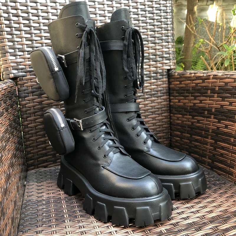 Gorgeous Women 2020 Trendy Boots Genuine Leather Pocket Motorcycle Boots Knight Boots Women Chunky Sole Platform Military Shoes
Gorgeous Women 2020 Trendy Boots Genuine Leather Pocket Motorcycle Boots Knight Boots Women Chunky Sole Platform Military Shoes