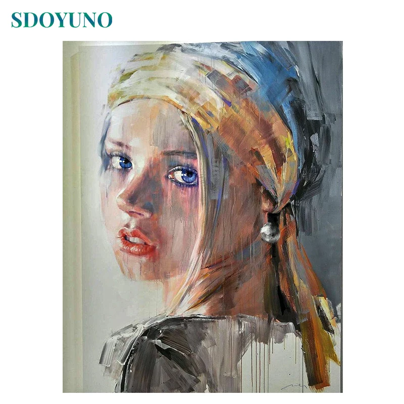 SDOYUNO DIY Oil Painting By Numbers Figure 60x75cm Paint By Numbers On Canvas Women Frameless Hand Painting Home Decor
SDOYUNO DIY Oil Painting By Numbers Figure 60x75cm Paint By Numbers On Canvas Women Frameless Hand Painting Home Decor