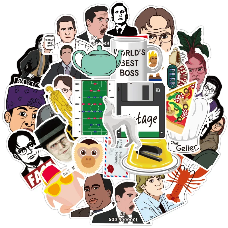 50 Pcs TV Drama The Office Cartoon Graffiti Stickers for Phone Laptop Bicycle Car Scrapbook DIY Waterproof Stationery Sticker
50 Pcs TV Drama The Office Cartoon Graffiti Stickers for Phone Laptop Bicycle Car Scrapbook DIY Waterproof Stationery Sticker