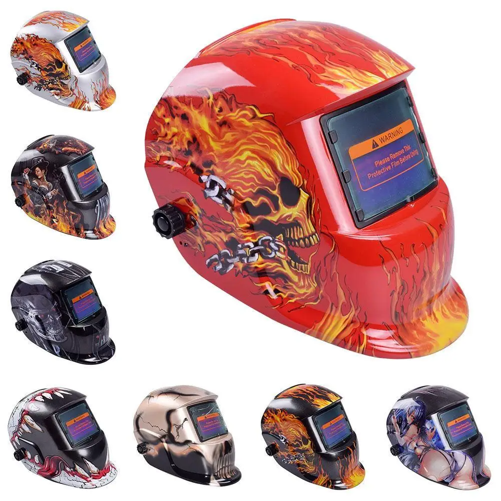 

Auto-Darkening Welding Helmet Welding Mask Solar Automatic Li Battery Electric DIN4/5-13 TIG MIG Chameleon Welding Mascarilla