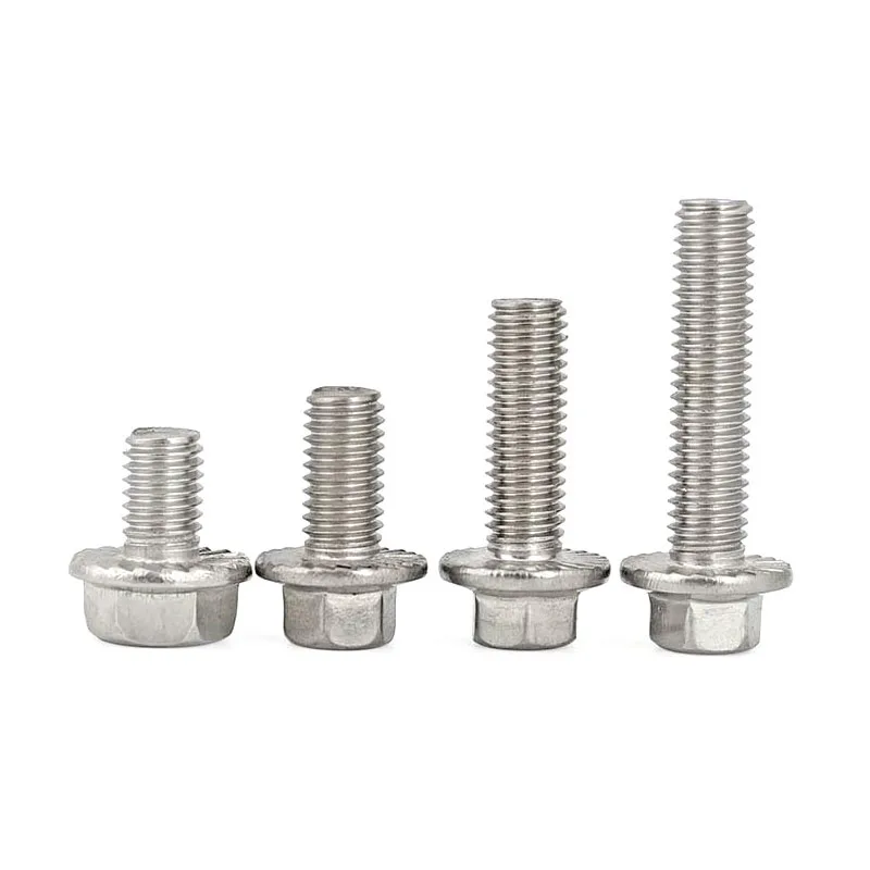 M6x16mm/20mm/25mm/30mm/35mm Large hexagon head flange bolts Stainless steel series hex head flange bolt Tooth with hexagonal
M6x16mm/20mm/25mm/30mm/35mm Large hexagon head flange bolts Stainless steel series hex head flange bolt Tooth with hexagonal