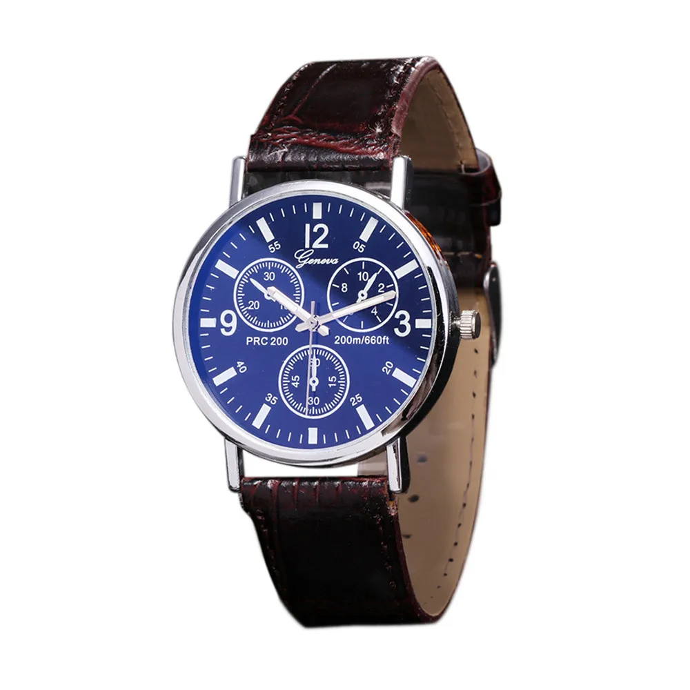 

Relogio Masculino Watch Men Blu Ray Glass Reloj Hombre Wristwatch Neutral Erkek Kol Saati Quartz Simulates Zegarek Meski Watches