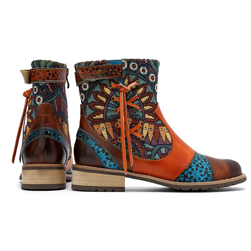 Embossed PU Leather Splicing Fancy Pattern Lace Up Zipper Flat Short Boots Ladies Shoes Women Winter New 2021 Shoes
Embossed PU Leather Splicing Fancy Pattern Lace Up Zipper Flat Short Boots Ladies Shoes Women Winter New 2021 Shoes