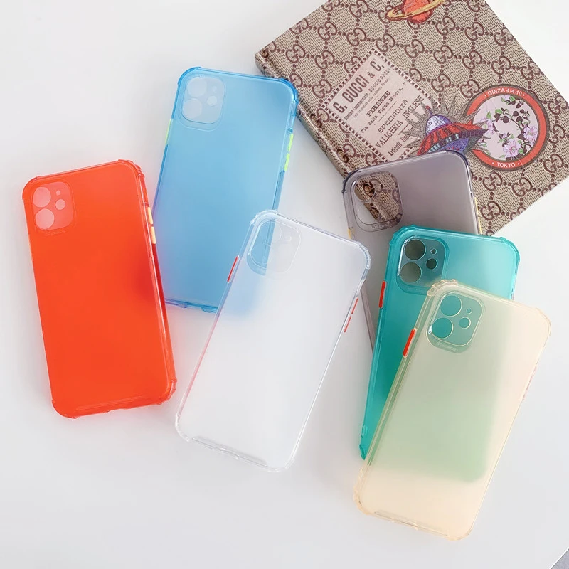 Shockproof Matte Clear Phone Case For iPhone 7 8 Plus 11 Pro Max XR XS Max X SE2 Candy Color Case Soft Silicone TPU Back Cover 
Shockproof Matte Clear Phone Case For iPhone 7 8 Plus 11 Pro Max XR XS Max X SE2 Candy Color Case Soft Silicone TPU Back Cover