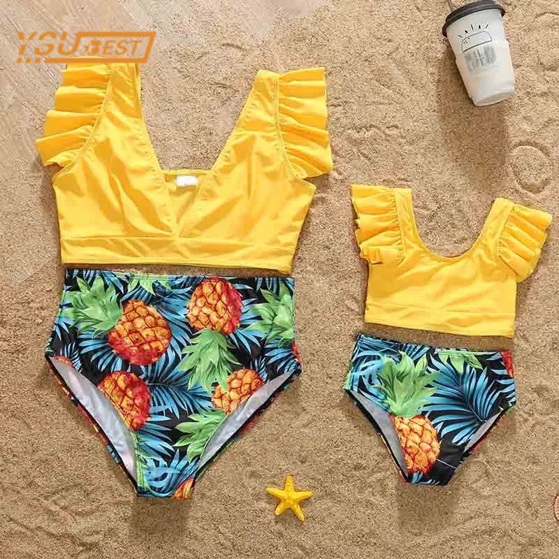 Family Matching Outfits Family Look Mother Daughter Mommy Pineapple Printing Family Swimsuit Clothes Family Clothing Swimsuit
Family Matching Outfits Family Look Mother Daughter Mommy Pineapple Printing Family Swimsuit Clothes Family Clothing Swimsuit