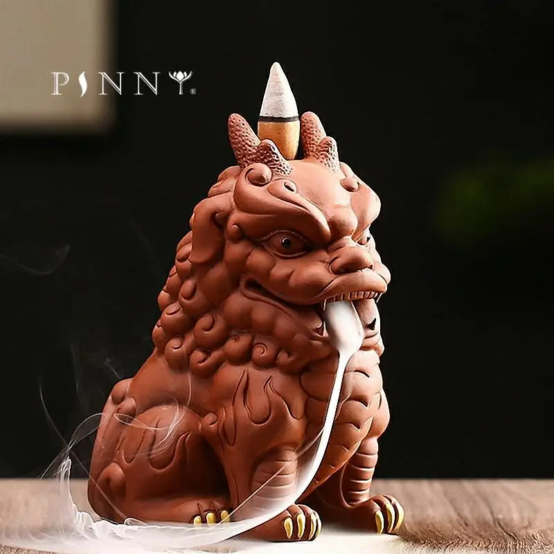 PINNY Ceramic Brave Troops Backflow Incense Burner Creative Lucky Tea Pet Decoration Zi Sha Kungfu Tea Set Accessories
PINNY Ceramic Brave Troops Backflow Incense Burner Creative Lucky Tea Pet Decoration Zi Sha Kungfu Tea Set Accessories