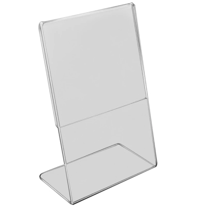 Acrylic Clear Card Holder Stand A4,Sign Label Frame, Desk Card Holders,3mm Business Card Display Holder (1 PCS) 
Acrylic Clear Card Holder Stand A4,Sign Label Frame, Desk Card Holders,3mm Business Card Display Holder (1 PCS)