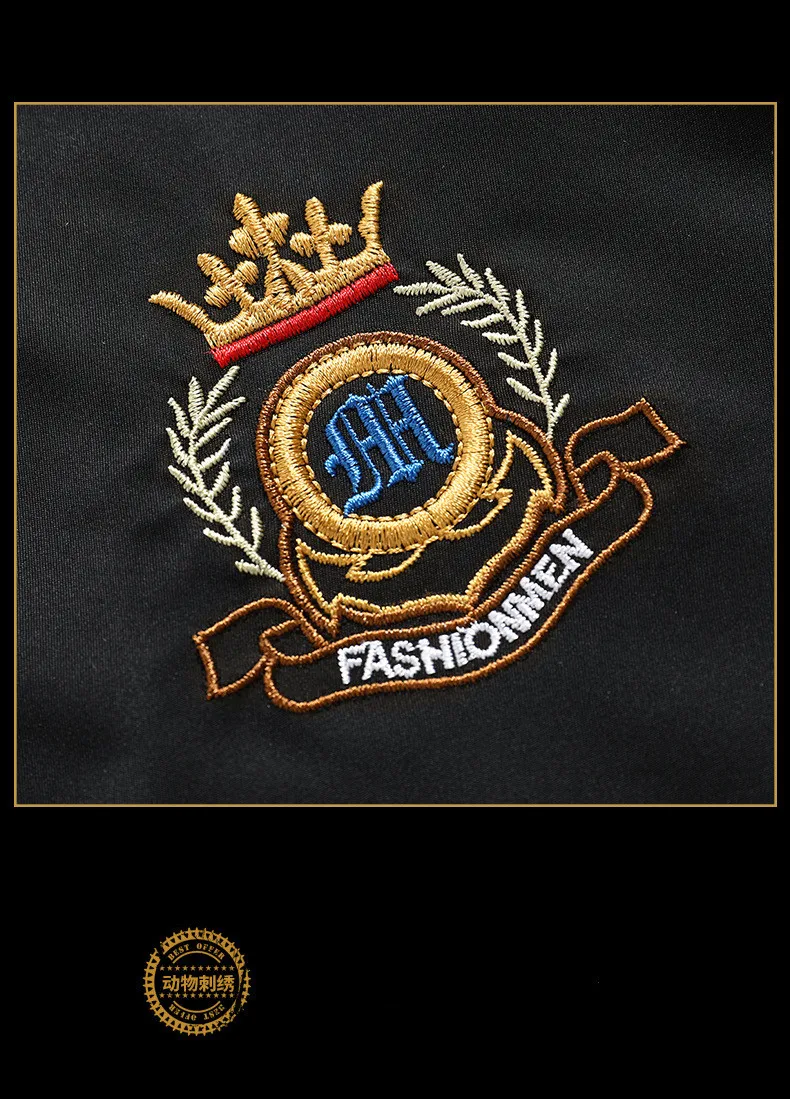 European station spring and autumn fashion short men's masculine jacket embroidery new baseball uniform tide men's casual jacket
European station spring and autumn fashion short men's masculine jacket embroidery new baseball uniform tide men's casual jacket