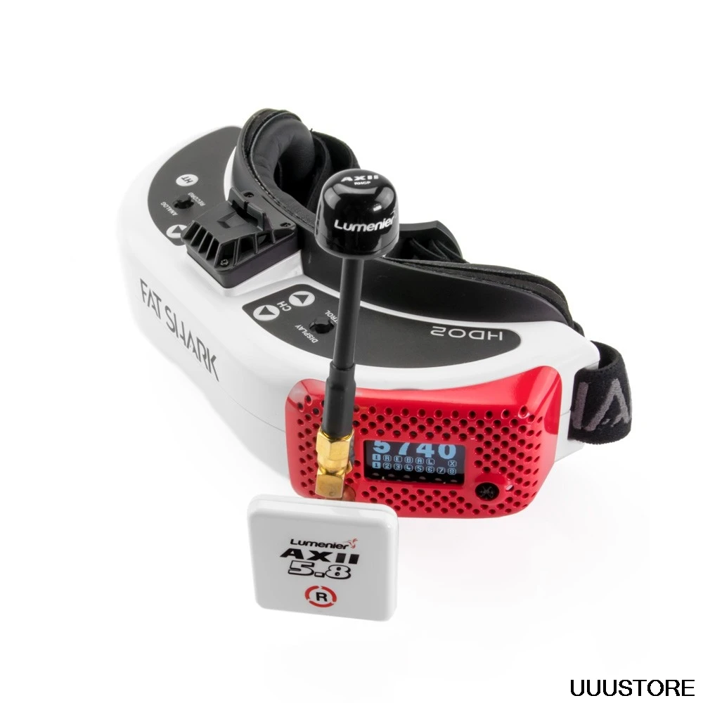 FatShark Dominatior HDO2 FPV очки + погружной модуль rapidFIRE Lumenier AXII 2 разнесенных антенны