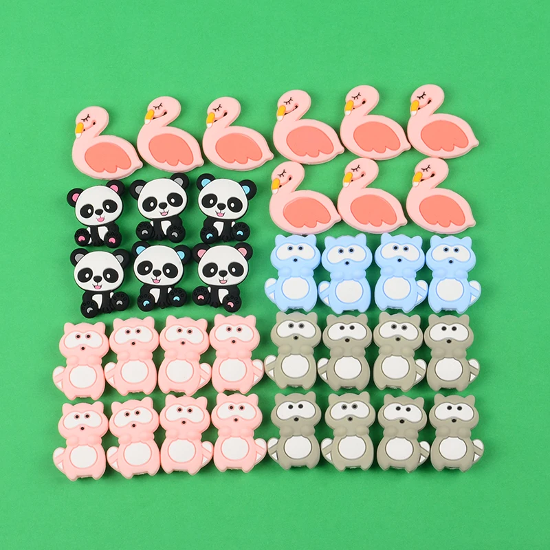 10Pcs/LoT Silicone Teether Mini Animal Beads Cartoon Baby Nursing Baby Teething Food Grade Silicone Beads BPA Free Wholesale
10Pcs/LoT Silicone Teether Mini Animal Beads Cartoon Baby Nursing Baby Teething Food Grade Silicone Beads BPA Free Wholesale