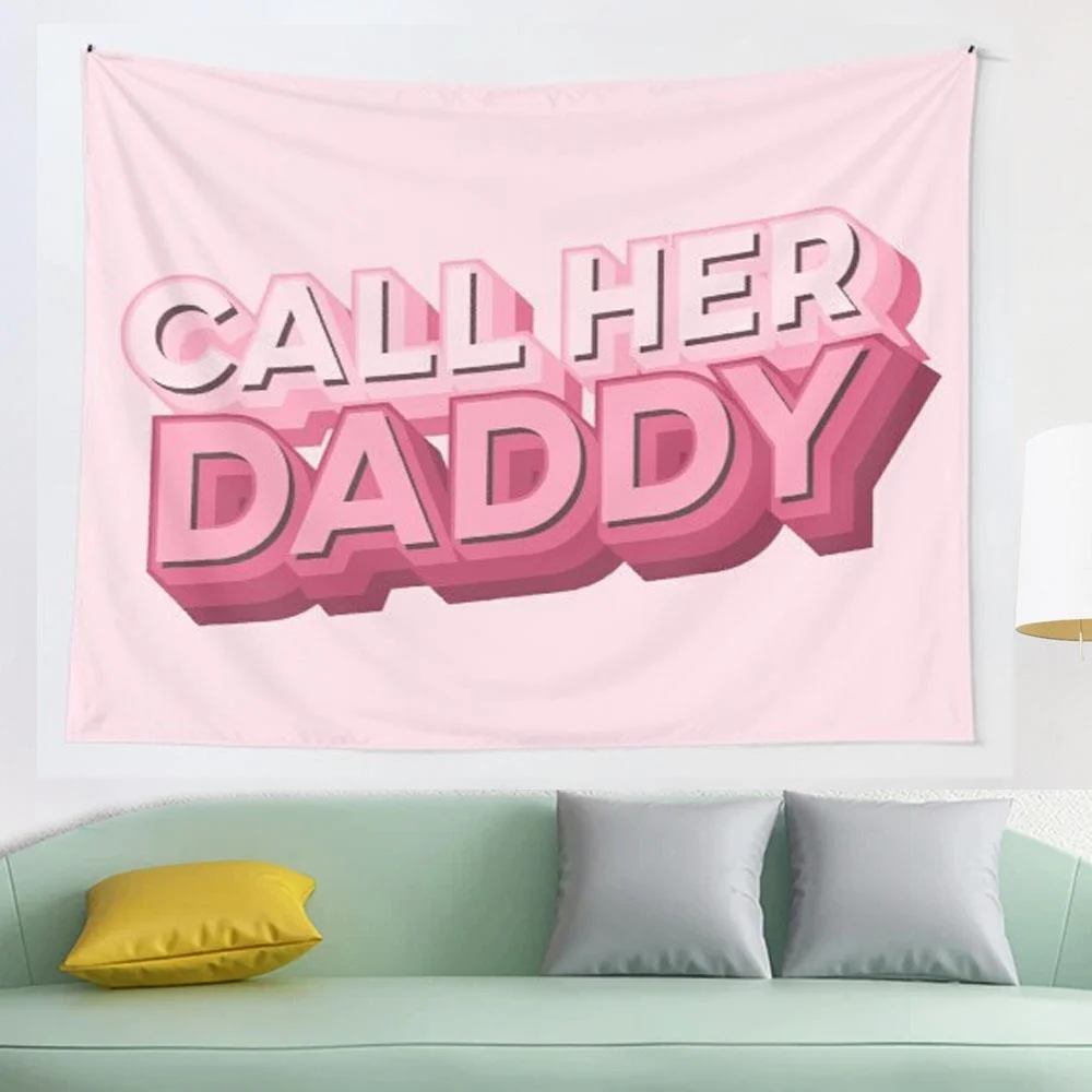 Call her daddy tapestry Hippie Tapestry Wall Hanging for Living Room Bedroom Dorm Room Home Decor Tapiz
Call her daddy tapestry Hippie Tapestry Wall Hanging for Living Room Bedroom Dorm Room Home Decor Tapiz