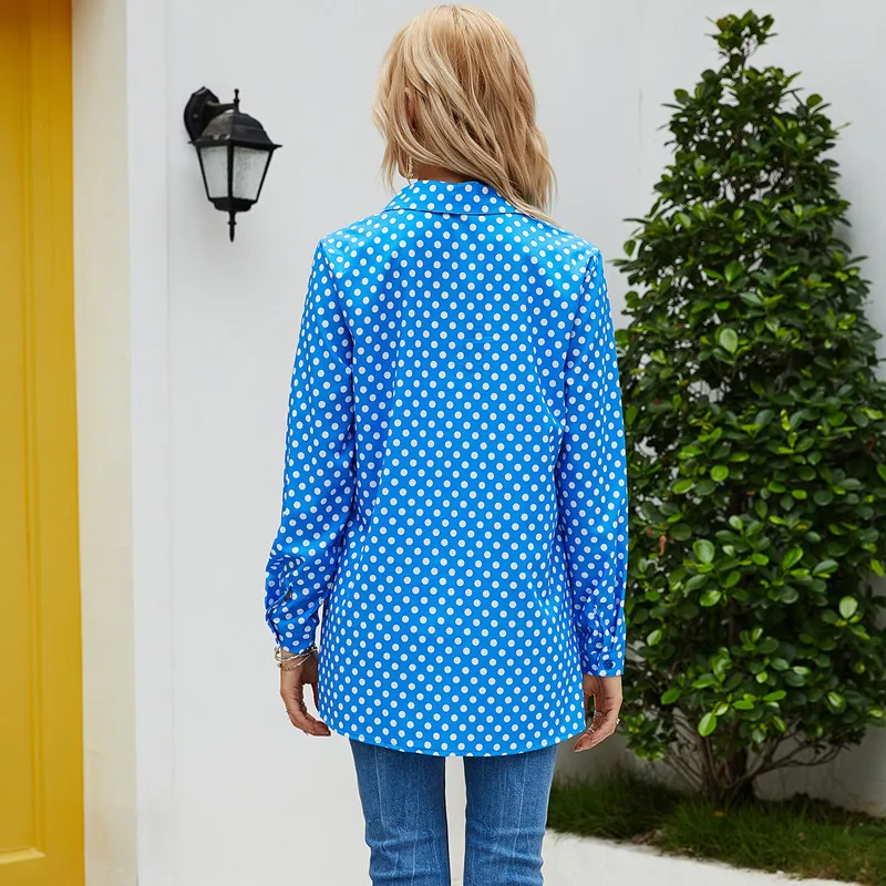 Fashion Loose Polka Dot Long Sleeve Lapel Blouse Office OL Commuter Casual Tops 2020 Elegant Plus Size Buttons Work Shirt Women
Fashion Loose Polka Dot Long Sleeve Lapel Blouse Office OL Commuter Casual Tops 2020 Elegant Plus Size Buttons Work Shirt Women