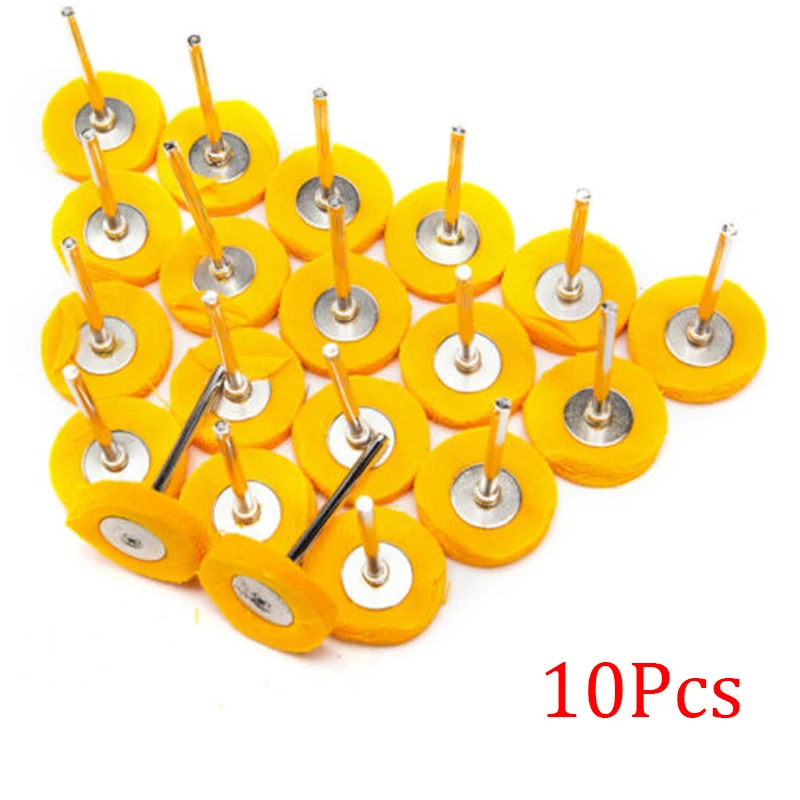 10pcs Polishing Wheel Mini Gadget Pack Buffing Shank Yellow Cotton Cloth Elements
10pcs Polishing Wheel Mini Gadget Pack Buffing Shank Yellow Cotton Cloth Elements