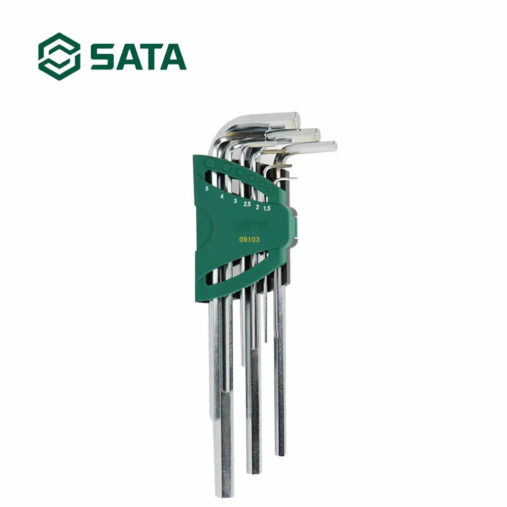 Набор сверхдлинных шестигранных ключей SATA 9 шт., ремонтные ручные инструменты SVCM + шариковые точки L-формы, шестигранный ключ, шестигранный к...
Набор сверхдлинных шестигранных ключей SATA 9 шт., ремонтные ручные инструменты SVCM + шариковые точки L-формы, шестигранный ключ, шестигранный к...