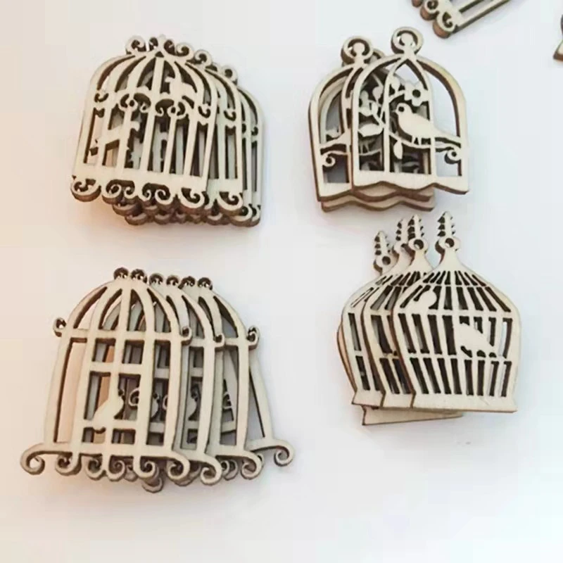 Wooden birdcage DIY pendant home wall photo album wooden decorative accessories 1 PACK 50 pieces
Wooden birdcage DIY pendant home wall photo album wooden decorative accessories 1 PACK 50 pieces