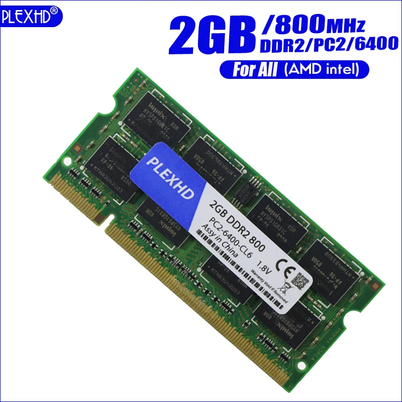 PLEXHD 2G 2 ГБ 4 8 DDR2 DDR3 PC3 pc2 6400 800 МГц память ноутбука ddr2 667 200pin ноутбук RAM hynix sec