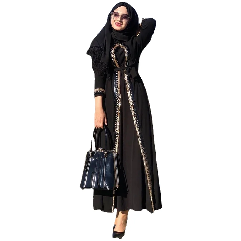 Кимоно с блестками, абайя для женщин, 2020, Дубай, мусульманский, скромный, ИД Мубарак, марокканский, арабский, турецкая исламская одежда, черны... 
Кимоно с блестками, абайя для женщин, 2020, Дубай, мусульманский, скромный, ИД Мубарак, марокканский, арабский, турецкая исламская одежда, черны...