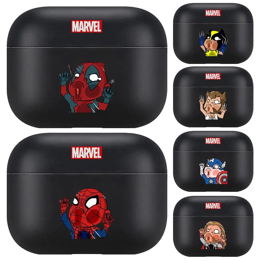 

Marvel Funny Bump For Airpods pro 3 case Protective Bluetooth Wireless Earphone Cover for Air Pods airpod case air pod Cases bla