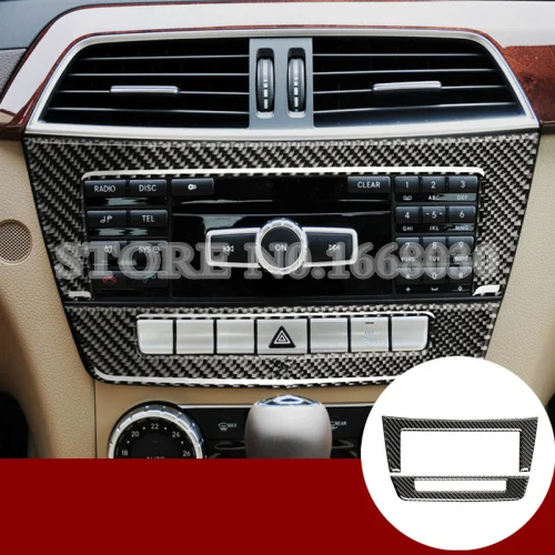 Carbon Fiber Center Console CD Panel Cover 2pcs For Benz C Class W204 S204 2010-2013 Car accesories interior Car decoration 
Carbon Fiber Center Console CD Panel Cover 2pcs For Benz C Class W204 S204 2010-2013 Car accesories interior Car decoration