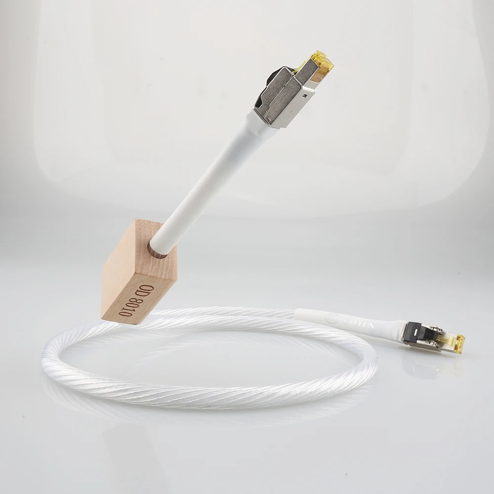 

Ethernet-кабель Nordost ODIN Cat8, скоростной сетевой Соединительный кабель RJ45 с посеребренным проводником высокой чистоты