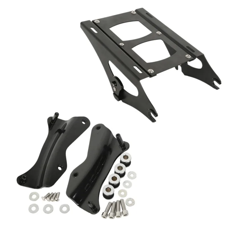 

Motorcycle Detachable 2 Up Pack Mounting Luggage Rack Docking Hardware Kit For Harley Tour Pak Touring FL Road King 14-21 09-13