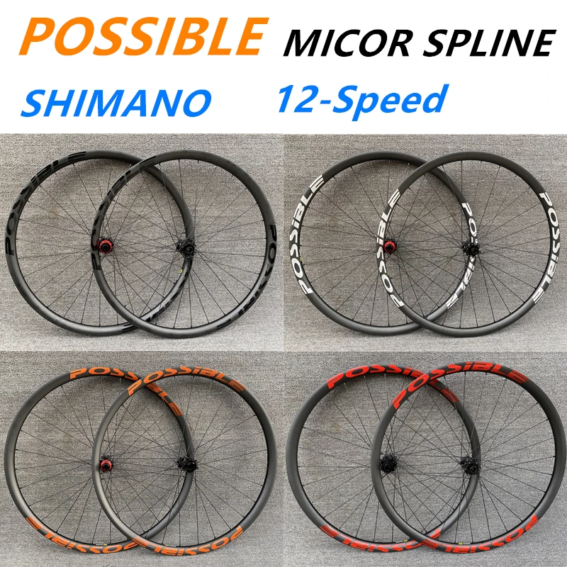 

possible 29er BOOST 148 Carbon MTB 30MM 330g RIM with dt swiss Micro Spline 12 Speed Hub for XC MTB Bike Wheelset Tubeless Ready