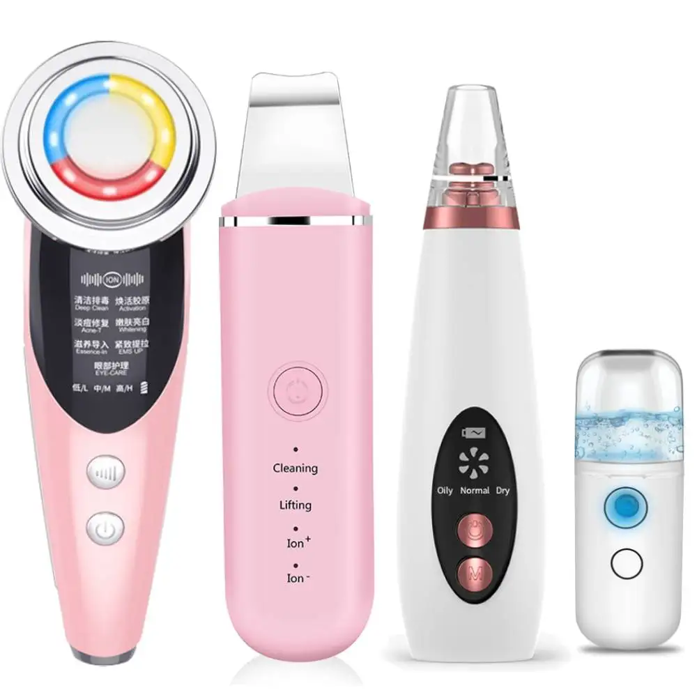 EMS Face Lift Machine Ultrasonic Skin Scrubber Blackhead Pore Acne Removal Peeling Shovel Cleaner Skin Firming Cleansing Set
EMS Face Lift Machine Ultrasonic Skin Scrubber Blackhead Pore Acne Removal Peeling Shovel Cleaner Skin Firming Cleansing Set
