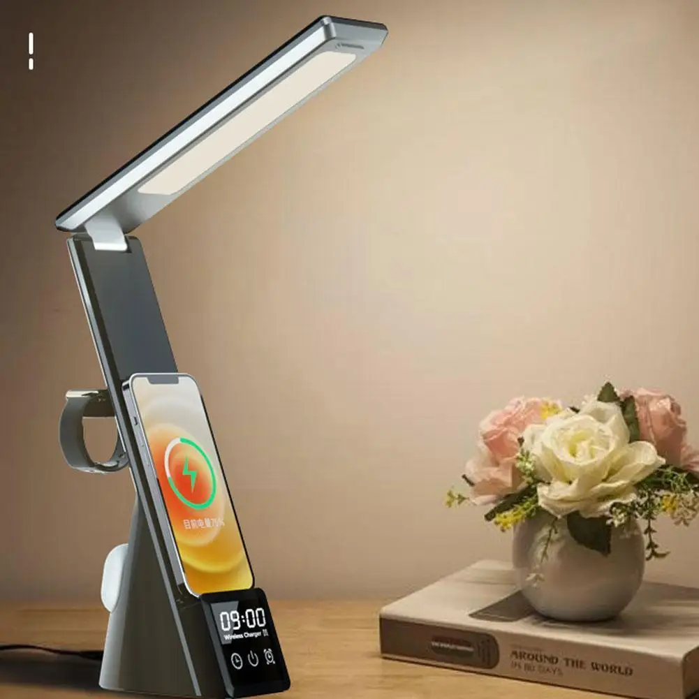 New Table Lamp Wireless Charger LED Table Lamp 15W Charging Multifunctional Clock Wireless Base Station Charger Fast Chargi L0C0
New Table Lamp Wireless Charger LED Table Lamp 15W Charging Multifunctional Clock Wireless Base Station Charger Fast Chargi L0C0