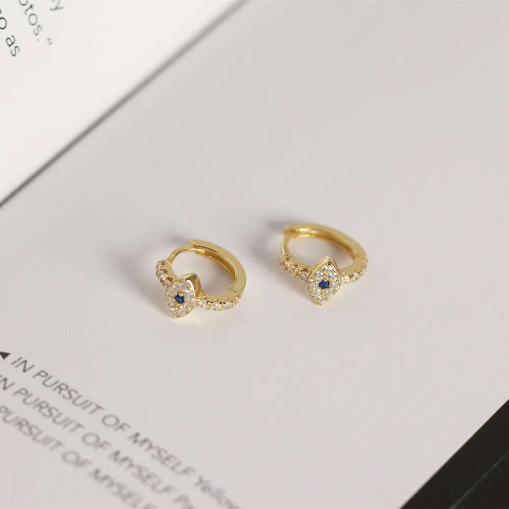 A00299 Trendy Punk Blue Crystal Zircon Evil Eye Stud Earrings for Women 100% 925 Sterling Silver Demon Eye Jewelry
A00299 Trendy Punk Blue Crystal Zircon Evil Eye Stud Earrings for Women 100% 925 Sterling Silver Demon Eye Jewelry