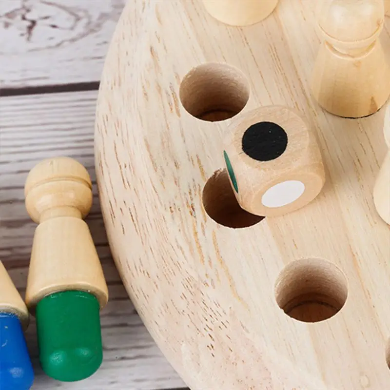 Children's Wooden Memory Chess Game Fun Building Blocks Board Games Early Educational Toys 
Children's Wooden Memory Chess Game Fun Building Blocks Board Games Early Educational Toys