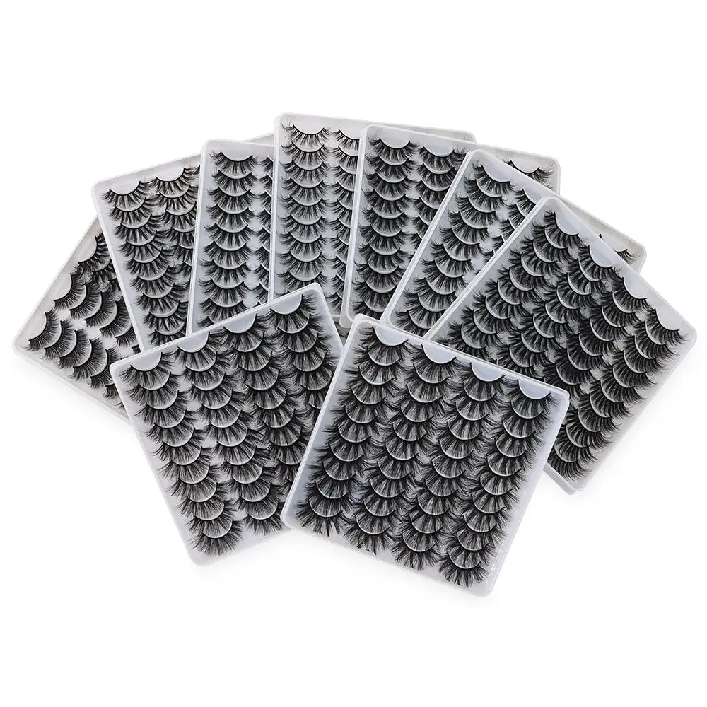 SKONHED 20 Pairs 3D Faux Mink False Eyelashes Fluffy Volume Lashes Natural Long Extension Eyelashes Handmade Beauty Makeup Tool
SKONHED 20 Pairs 3D Faux Mink False Eyelashes Fluffy Volume Lashes Natural Long Extension Eyelashes Handmade Beauty Makeup Tool