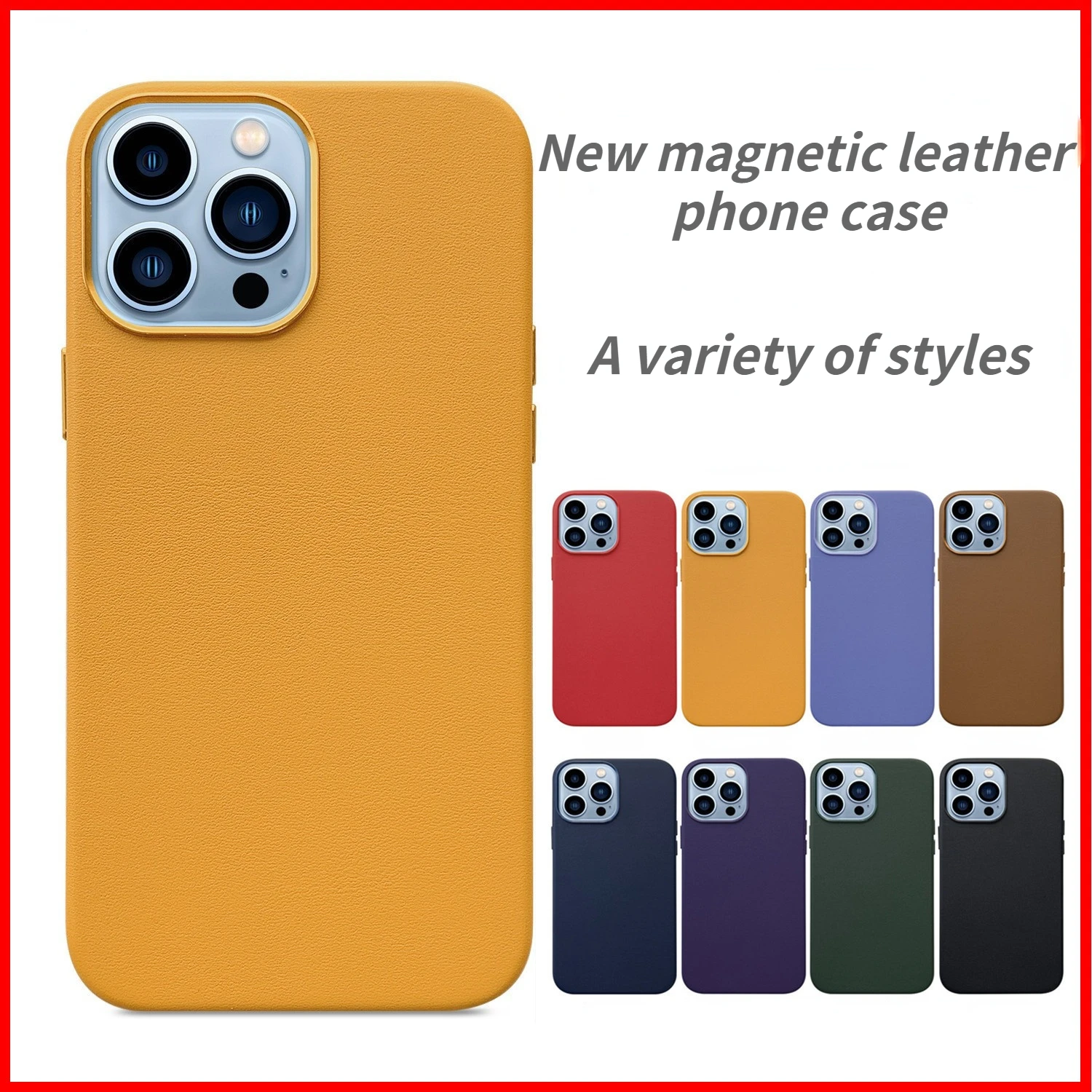 New Magnetic Leather Phone Case for Iphone12 13 Pro Max Mini Official Same Paragraph Mobile Phone Protective Sleeve
New Magnetic Leather Phone Case for Iphone12 13 Pro Max Mini Official Same Paragraph Mobile Phone Protective Sleeve