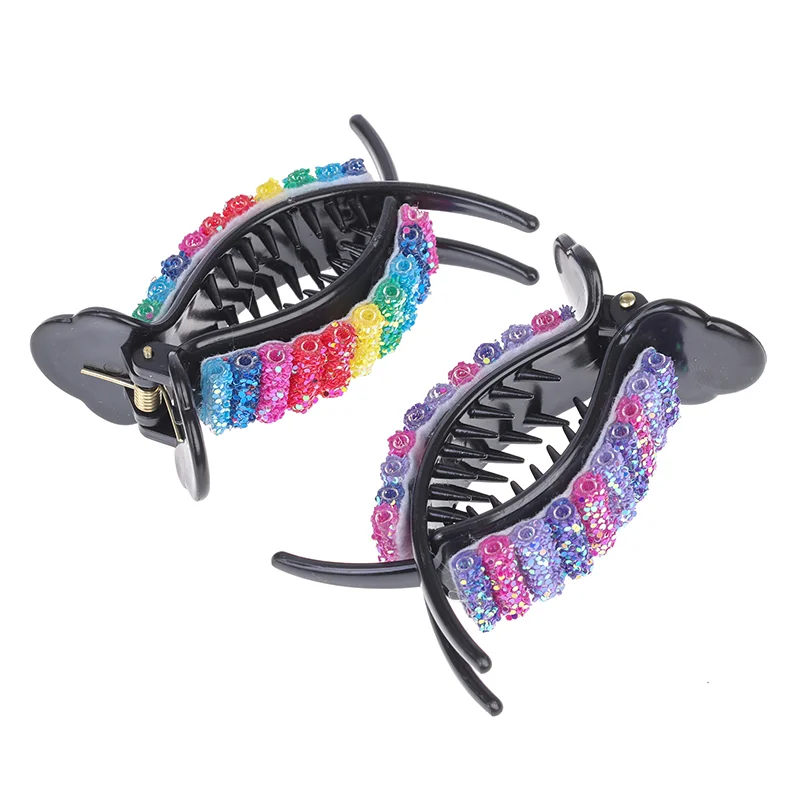 Colorful Rainbow Hair Claws Hair Holder Clip For Women Girls Sweet Hair Style Making Hairpin Headband Fashion Hair Accessories
Colorful Rainbow Hair Claws Hair Holder Clip For Women Girls Sweet Hair Style Making Hairpin Headband Fashion Hair Accessories