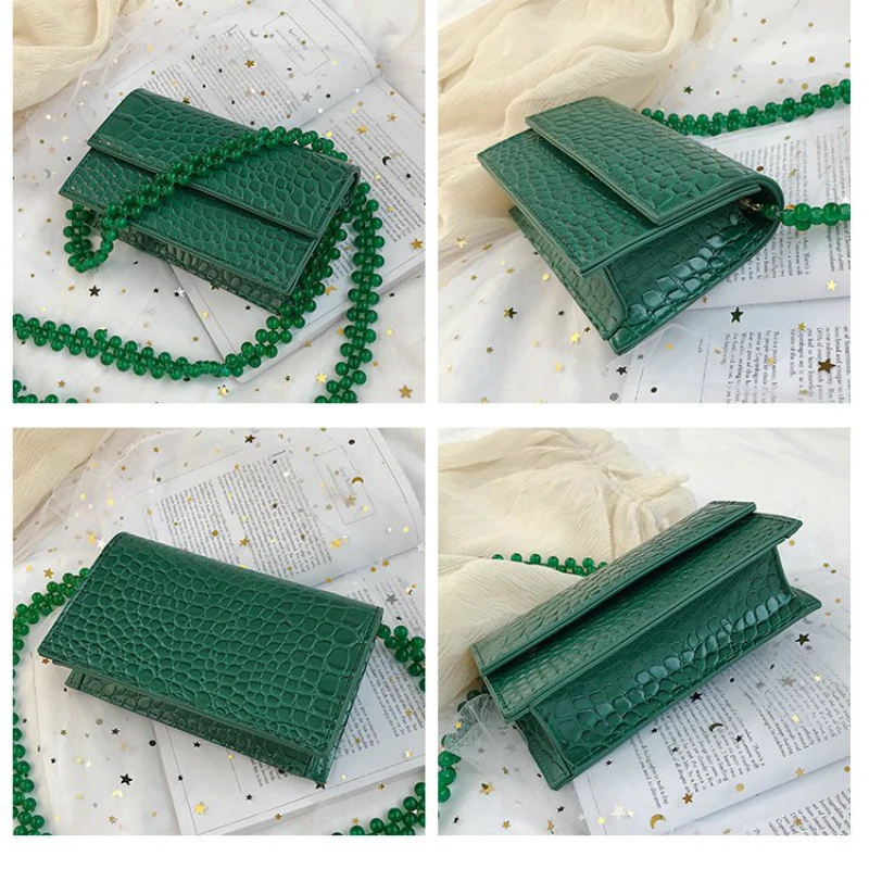 Women's Designer Handbag Mini Stone Flap Small Square Bag 2020 Summer New High Quality PU Leather Beaded Shoulder Crossbody Bag
Women's Designer Handbag Mini Stone Flap Small Square Bag 2020 Summer New High Quality PU Leather Beaded Shoulder Crossbody Bag