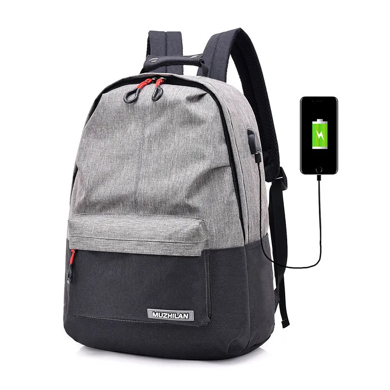 New polyester backpack casual college student schoolbag USB charging backpack men's travel laptop bag
New polyester backpack casual college student schoolbag USB charging backpack men's travel laptop bag